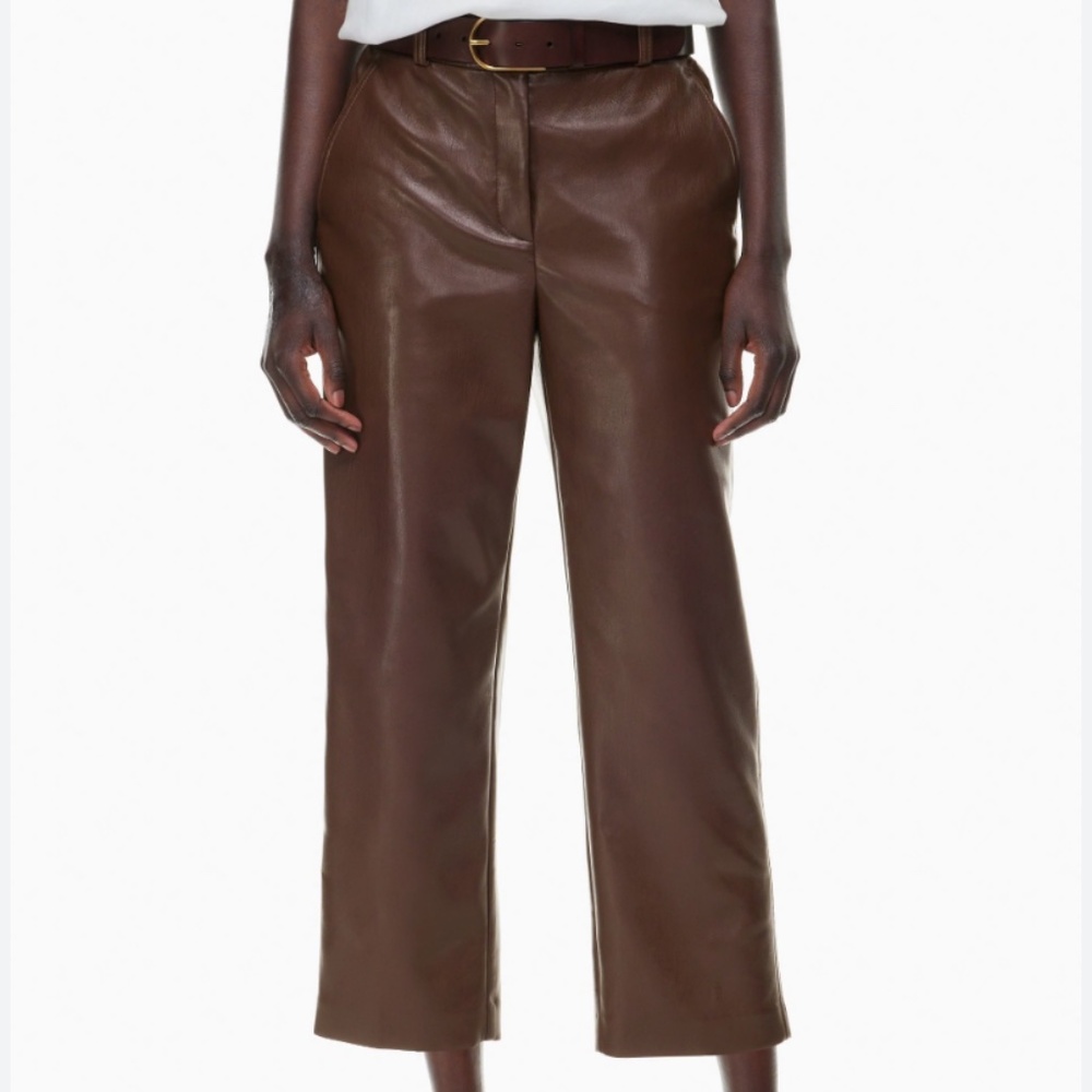 Aritzia Babaton Cropped Command Pant (00, Brown)